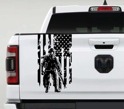 AnyStickerYouWant Soldier Enlisted Man Fighter Distressed American USA U... - €12,94 EUR