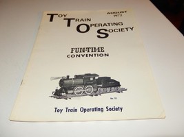 TOY TRAIN OPERATING SOCIETY BULLETINS - AUG. / NOV. / DEC. 1972  GOOD - W15 - $2.60