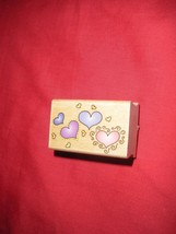 &quot;Heart Border&quot; Design C1151 Hero Arts Wood Mounted Red Rubber Stamp 1996 New - £5.58 GBP