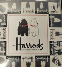 4 Harrods of Knightsbridge Scottie Dogs Laminate with Cork Back Coasters NIB - £15.86 GBP