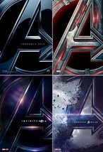 Avengers 1 2 3 4 Teaser Movie Poster 24x36&quot; 27x40&quot; 32x48&quot; Marvel Comics Print - £9.51 GBP