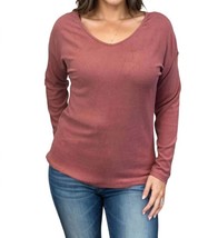 Boutique Simplified long sleeve tee top in Sienna - size S - $49.50