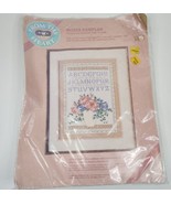 VTG 1987 Dimensions From The Heart Rose Alphabet Sampler Cross Stitch Kit - £16.78 GBP