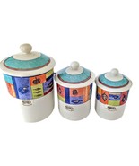 Royal Doulton Trailfinder Cannisters Jars Set 3 with Lids Ceramic Vintag... - $266.99