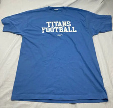 Tennessee Titans Reebok Mens T-Shirt Shirt Short Sleeve Blue Football-NFL XL - $26.72