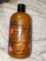 NEW Philosophy Cozy by the Fire Shampoo Shower Gel &amp; Bubble Bath 16 oz - £15.98 GBP
