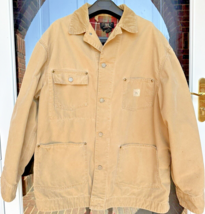 RRL Vintage Jacket Ralph Lauren Mens Large Barn Chore Canvas Plaid Flannel - £312.13 GBP