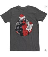 Men&#39;s Marvel Deadpool List Dad Is Heroic Christmas Tee Large - $311.56 MXN