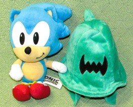 Sonic The Hedgehog &amp; Jade Wisp Whisp Plush Lot Stuffed Animals 8&quot; &amp; 9&quot; Sega Toys - £7.55 GBP
