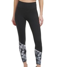 DKNY Womens Tie-Dyed 7/8 Leggings size X-Small Color Black - £46.34 GBP