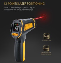 Thermometer Laser Digital Infrared Temperature Meter Non-contact LCD AE320 - £22.33 GBP