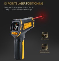 Thermometer Laser Digital Infrared Temperature Meter Non-contact LCD AE320 - £22.01 GBP