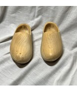 Vintage Plain Wooden Shoes, Clogs, Garden Footwear ~ 7 3/4&quot; Long &amp; 3&quot; Tall - $21.00