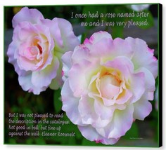 Eleanor Roosevelt Roses by Barbara Snyder Flowers Floral Canvas Giclee 1... - $173.25