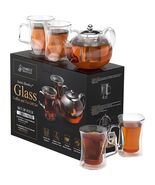 Transparent Glass Teapot (600ml) With Two-teacup Set - $27.72
