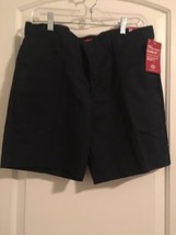 Dickies Girls Navy Blue Bermuda Shorts Zip Button Size 20  - $35.89