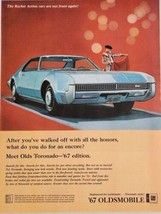 1966 Print Ad The 1967 Olds Toronado Rocket Action Oldsmobile - £16.38 GBP
