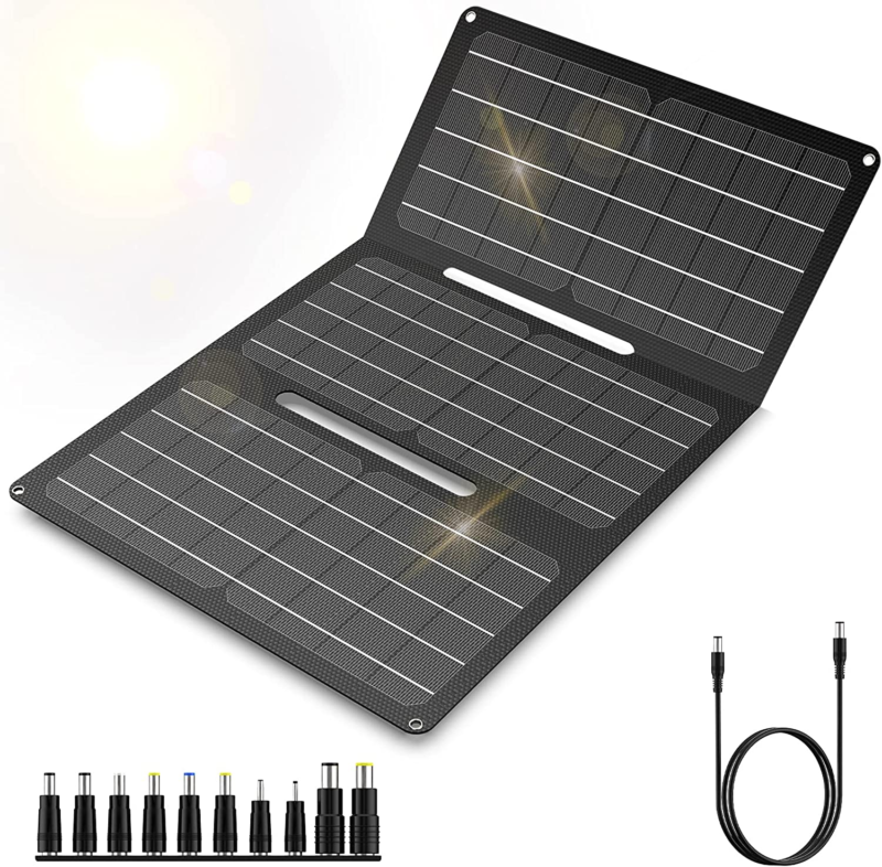 Outdoor Camping Solar Battery Charger 12 Volt Waterproof High Efficiency... - $80.17