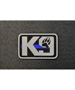 K9 Subdued Thin Blue Line Paw PVC Rubber Patch Police Dog Handler Harness - $10.68 CAD