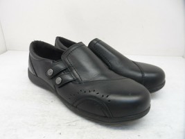 Rockport Work Women&#39;s Daisey Alloy-Toe Casual Work Shoes Black Leather Size 10M - £50.66 GBP