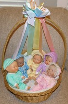 RARE! Ashton Drake Rainbow of Love Series Dolls +Box &amp;COA LOT 5 Dolls +Basket! - £63.49 GBP