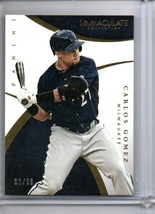 2015 Immaculate Collection #69 Carlos Gomez 82/99 Brewers - £1.01 GBP