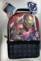 The Avengers Dual Compartment Lunch Kit  Marvel Endgame Insulated Lunch Box NWT - £15.02 GBP