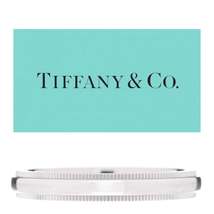 Tiffany &amp; Co Platinum Classic Double Milgrain Wedding Engagement Band 3m... - £554.85 GBP