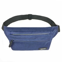 TINYAT Men Male Waist Bag Pack Grey Casual Functional belt bag Large Belt Pouch  - £69.50 GBP