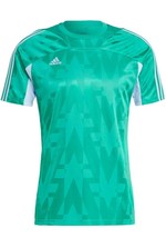 adidas Tiro Home Soccer Jersey Mens Size Large Green New Free Shipping - £30.96 GBP