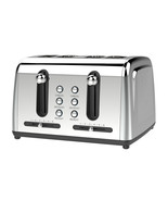 Brentwood Select TS-446S Extra Wide Slot 4-Slice Toaster, Stainless Steel - $74.69 CAD