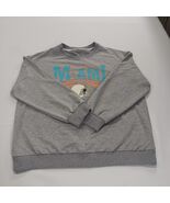 Miami Football Men&#39;s Gray Pullover Graphic Sweatshirt Size Large - €17,84 EUR