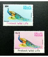 Pakistan #404-5 Peacocks - Protect Wild Life - MNH - £4.71 GBP