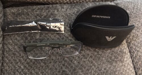 Emporio Armani EA1052 Gray 55-17-140 Glasses Frames Only & Case - £21.69 GBP