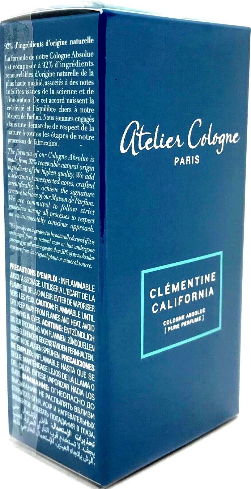 ATELIER COLOGNE CLEMENTINE CALIFORNIA PURE PERFUME SPRAY 1.0 Oz / 30 ml - $44.00
