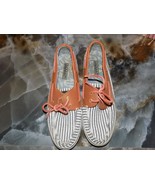 Sperry Top-Sider &quot;Bahama Navy Seersucker&quot; Boat Shoes Size 8.5 Women&#39;s - $34.94 CAD