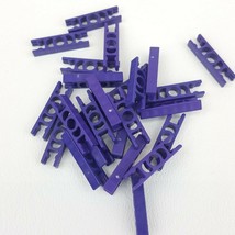 24 Micro K&#39;nex Connector 2-way Straight Purple Replacement Coaster Part ... - £1.85 GBP