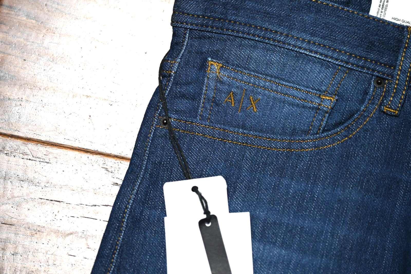 Armani Exchange A|X J33 Men's Super Skinny Blue Stretch Cotton Denim Jeans 34 Item image 3