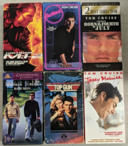 Tom Cruise [VHS] Top Gun Jerry Maguire Rain Man Born On The Fourth Of Ju... - $16.82