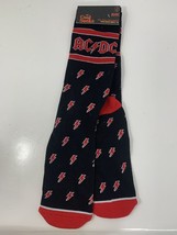AC/DC Cool Socks crew red black printed men&#39;s unisex size 6-13 - $7.91