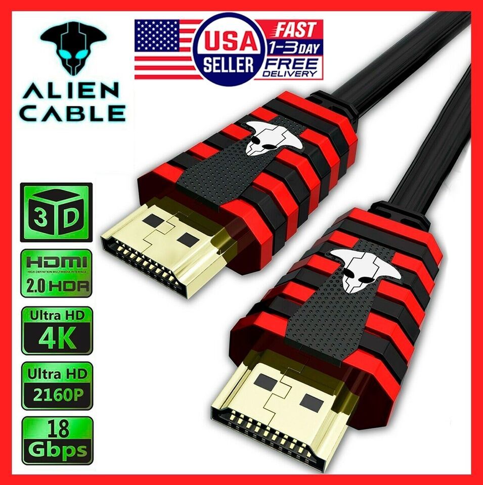 4K HDMI 2.0 Cable Ultra HD High Speed UHD HDTV 2160P HDR 18Gbps 60Hz Dol... - $6.92+