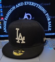 MLB-Los Angeles Dodgers 59FIFTY Fitted New Era Black hat-cap  new - $494.95 MXN