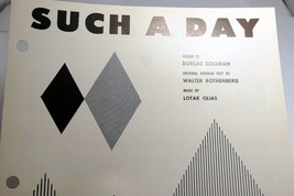Such a Day Cochran Rothenberg by Lotar Olias   sheet music 1955 - $10.54