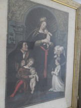 Lithograph On Chine Colle Die Darmstadt Madonna von Hans Holbein, c1898 - £394.76 GBP