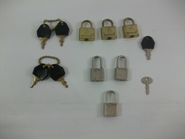 Small Luggage Lock Lot w/ Keys 6 Locks Art Craft Suitcase Samsonite Unbranded - £11.36 GBP