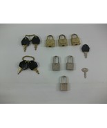 Small Luggage Lock Lot w/ Keys 6 Locks Art Craft Suitcase Samsonite Unbr... - £11.33 GBP