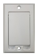 Central Vacuum Square Door Inlet Wall Plate White for Nutone Beam VacuFl... - $11.39