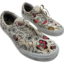 vans men&#39;s off-the-wall U-Color 508731 White Floral Customizable Shoes s... - $458.19 MXN