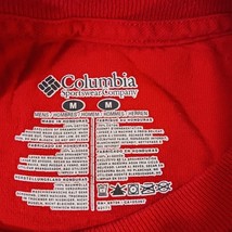 Columbia PFG Men’s Red Cotton Short Sleeve Crewneck T-Shirt Size Medium image 4