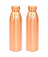 Prisha India Craft Copper Bottle, Seam Less Design, Capacity 1000 ML, 2 ... - £24.92 GBP